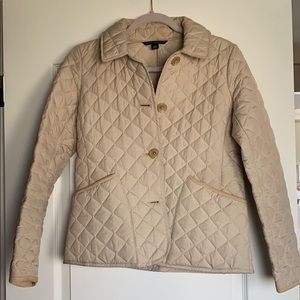Banana Republic quilted jacket beige XS